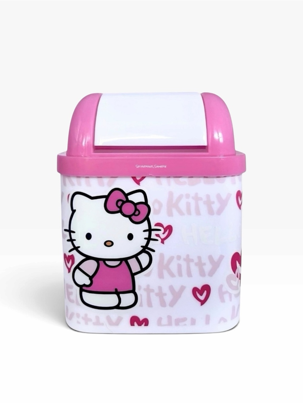 Hello Kitty Mini Desktop Trash Can – 7 Inch - Picture 2 of 3